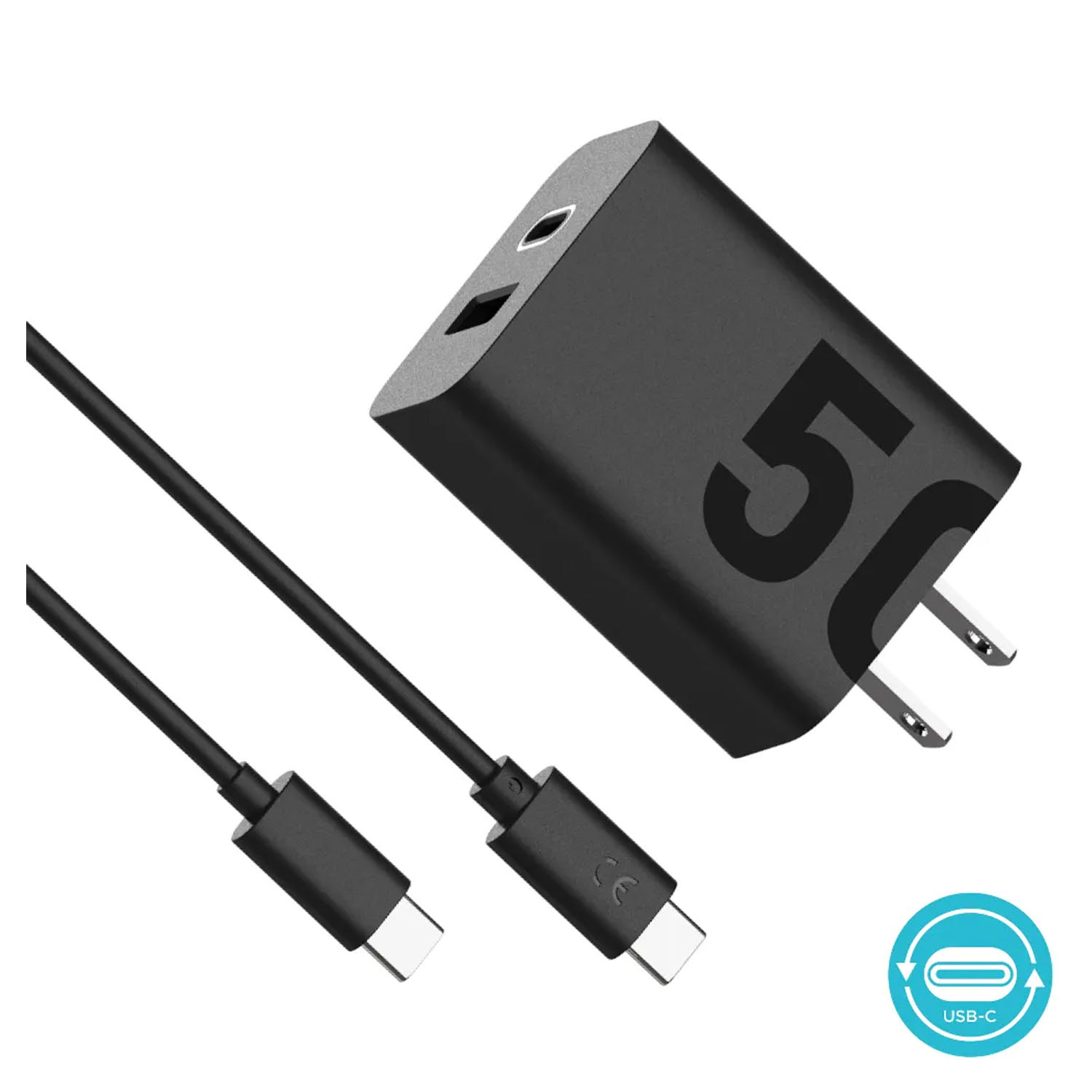 CARGADOR DUAL MOTOROLA TURBO POWER 50W CABLE TIPO USB C A USB C - 3