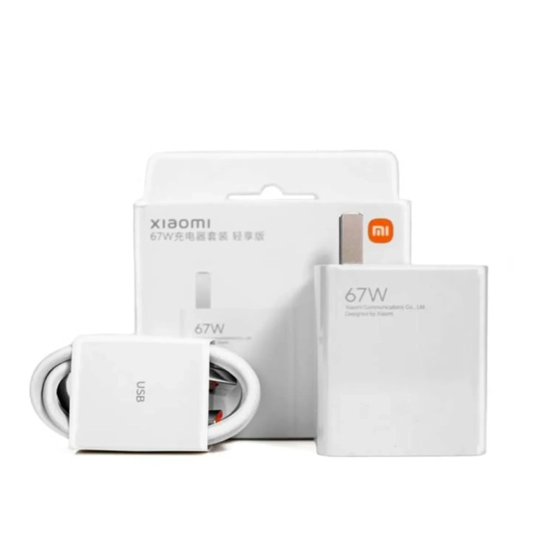 CARGADOR ORIGINAL XIAOMI 67W PARA REDMI NOTE 14 PRO+ 5G - BLANCO - 1