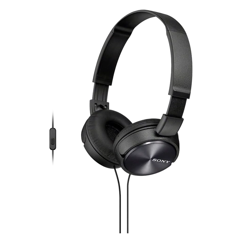 AUDÍFONOS SONY MDR-ZX310AP OVER EAR CON MICRÓFONO NEGRO - 1