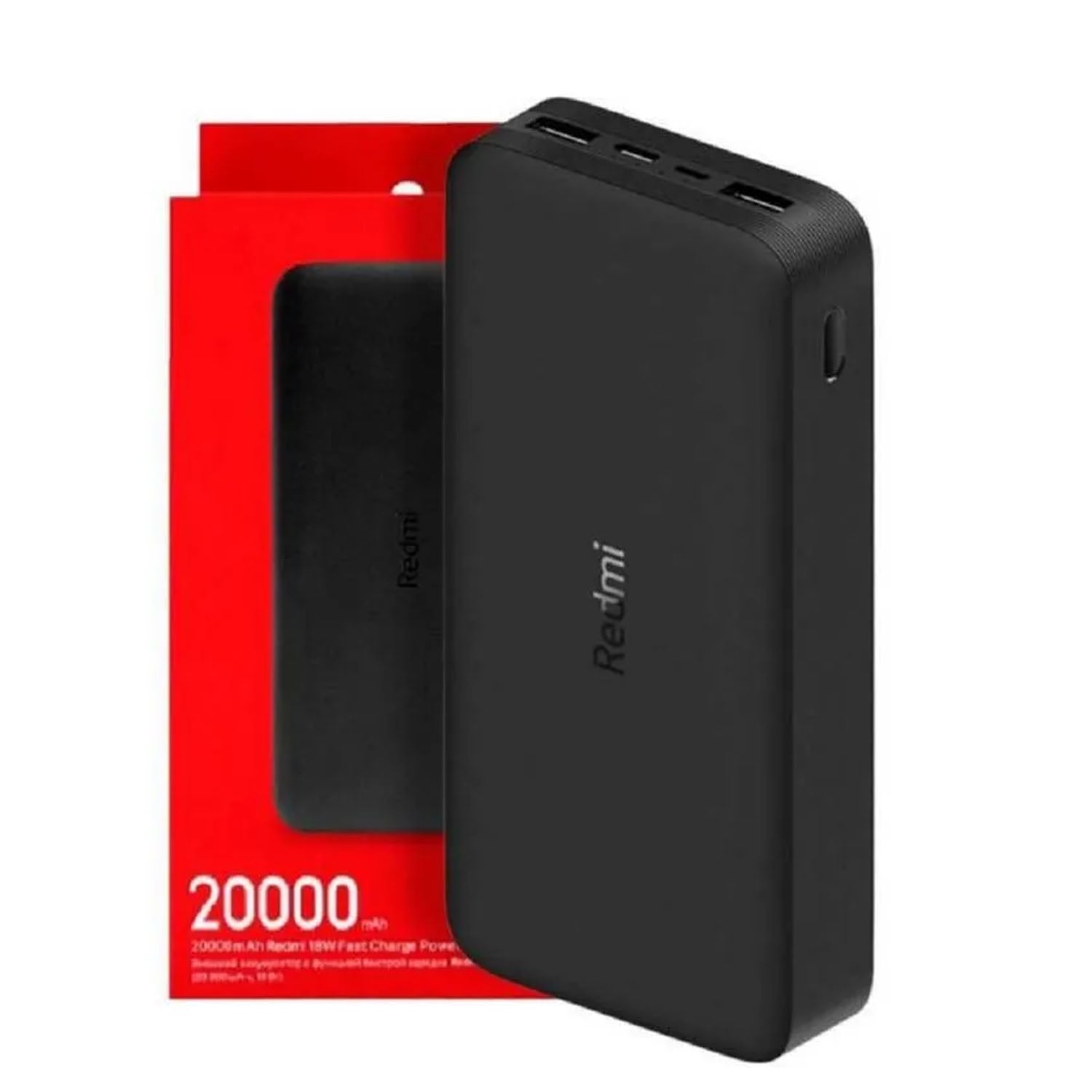 POWER BANK XIAOMI REDMI 20000MAH 18W CARGA RÁPIDA NEGRO - 1