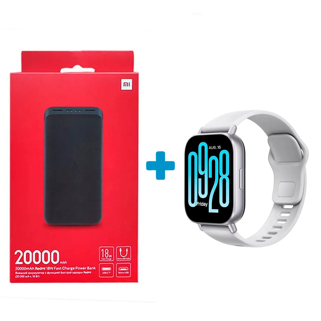 POWER BANK 20000 MAH 18W + SMARTWATCH REDMI WATCH 5 ACTIVE - 1