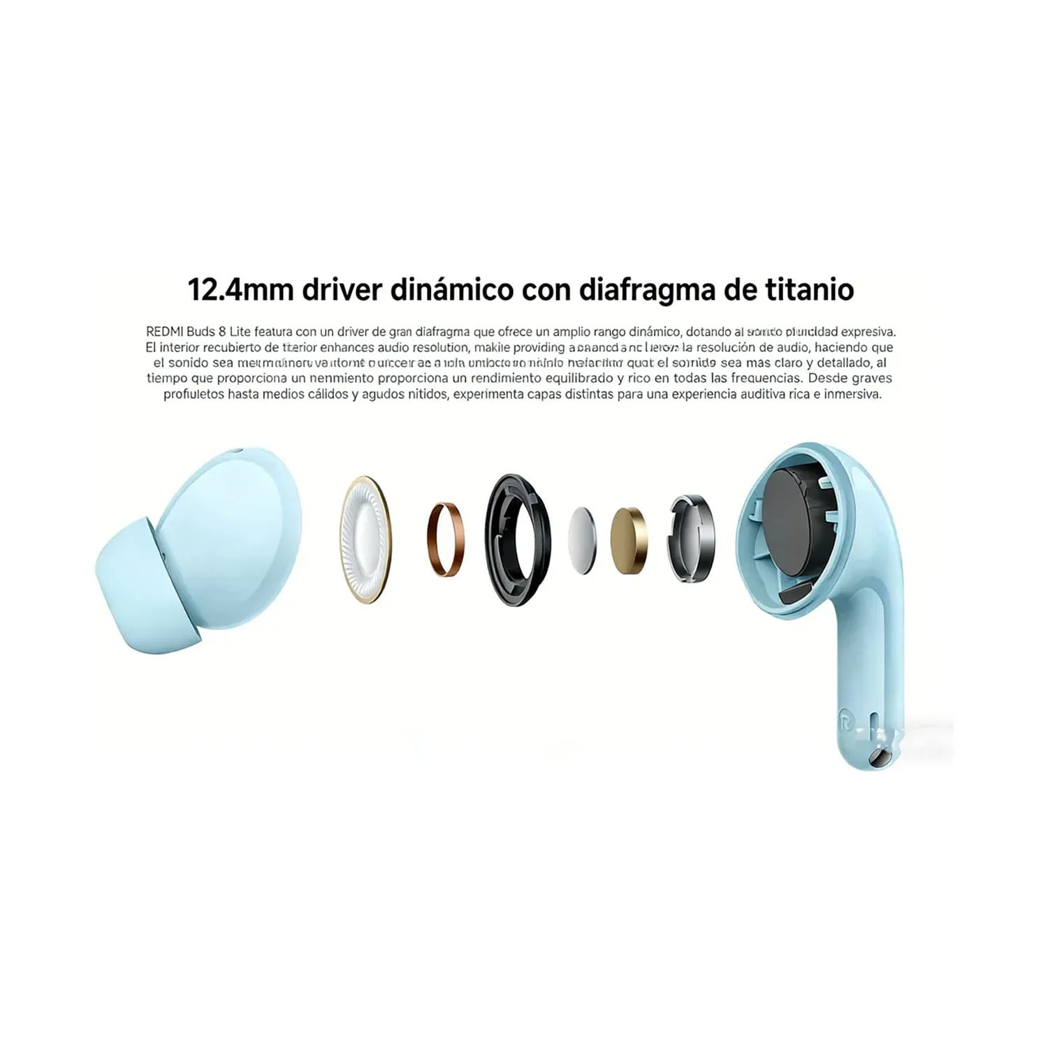AUDIFONOS XIAOMI REDMI BUDS 8 LITE ANC BLANCO - 4