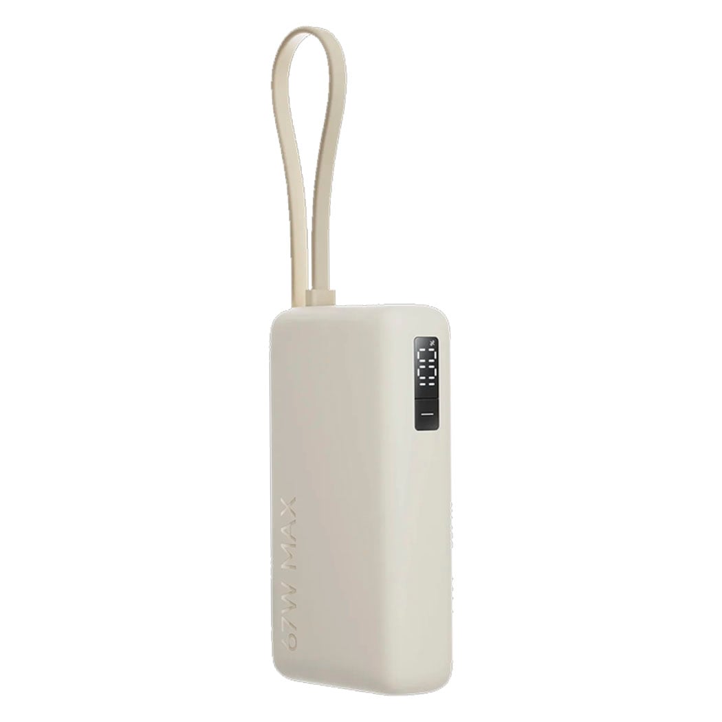 XIAOMI 67W POWER BANK 10000 (CABLE INTEGRADO) BEIGE - 1