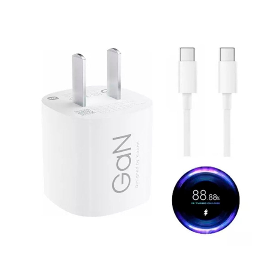 CARGADOR XIAOMI 45W GAN TIPO-C + CABLE TIPO-C PARA REDMI NOTE 15 - 1
