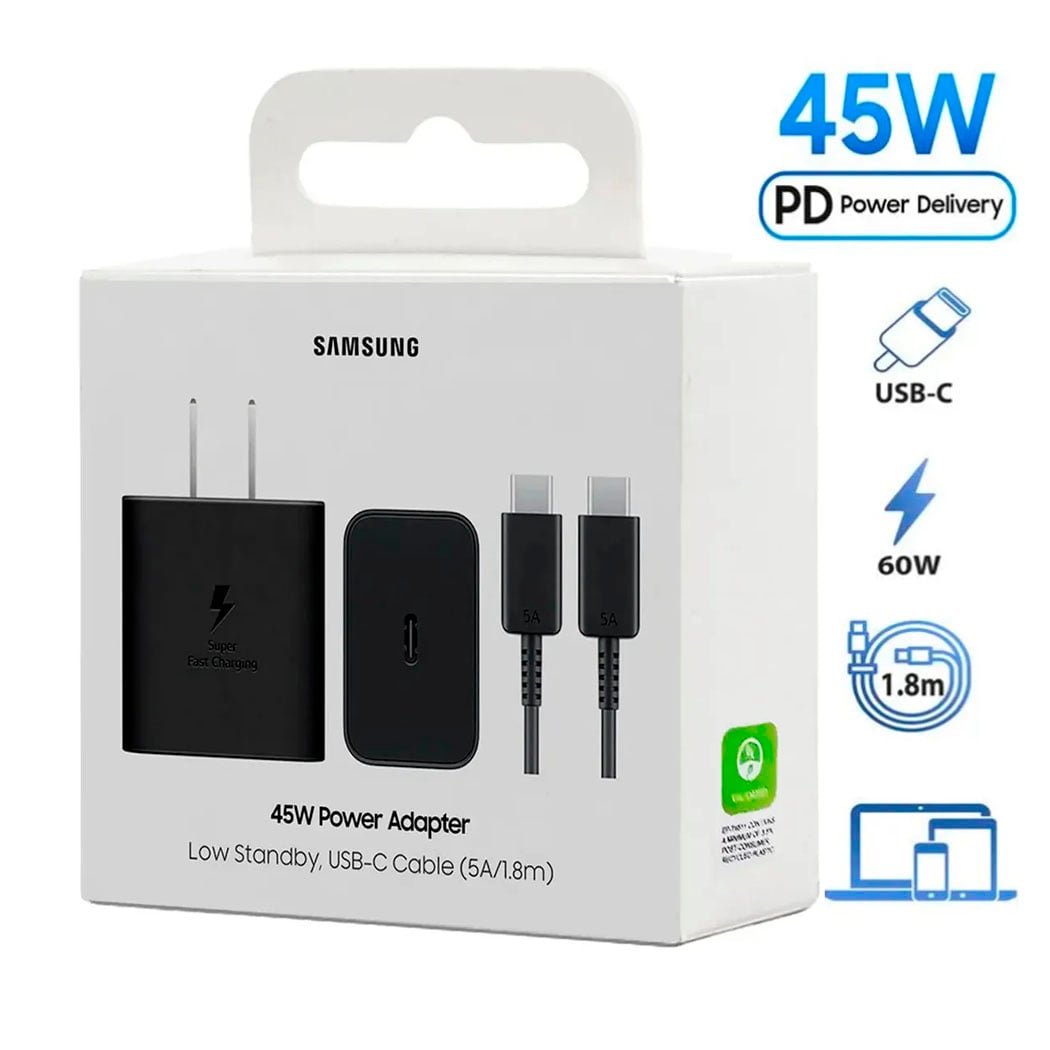 CARGADOR SAMSUNG 45W PARA A57 CARGA RÁPIDA - 1