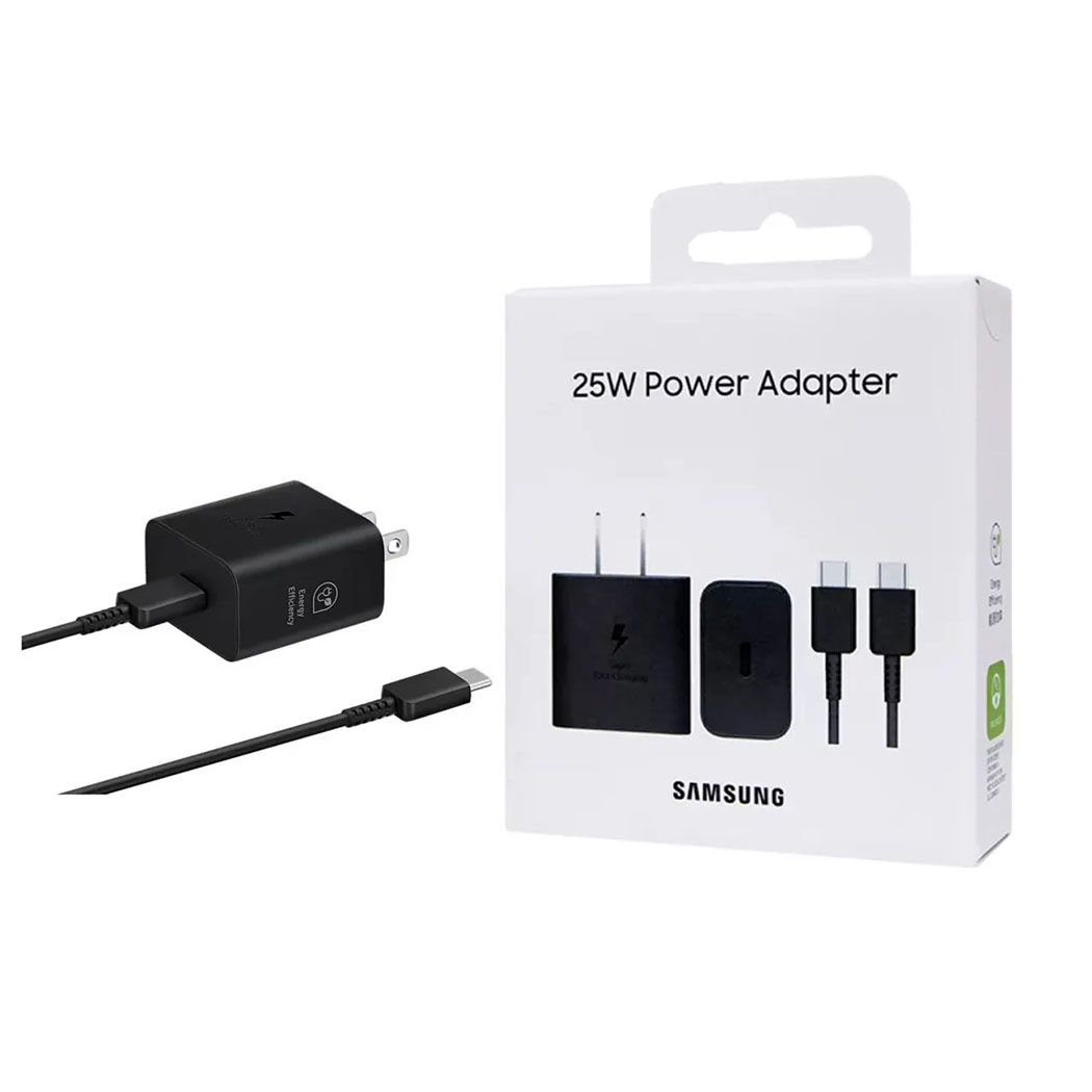 CARGADOR 25W SAMSUNG CON CABLE PARA A56 NEGRI - 1