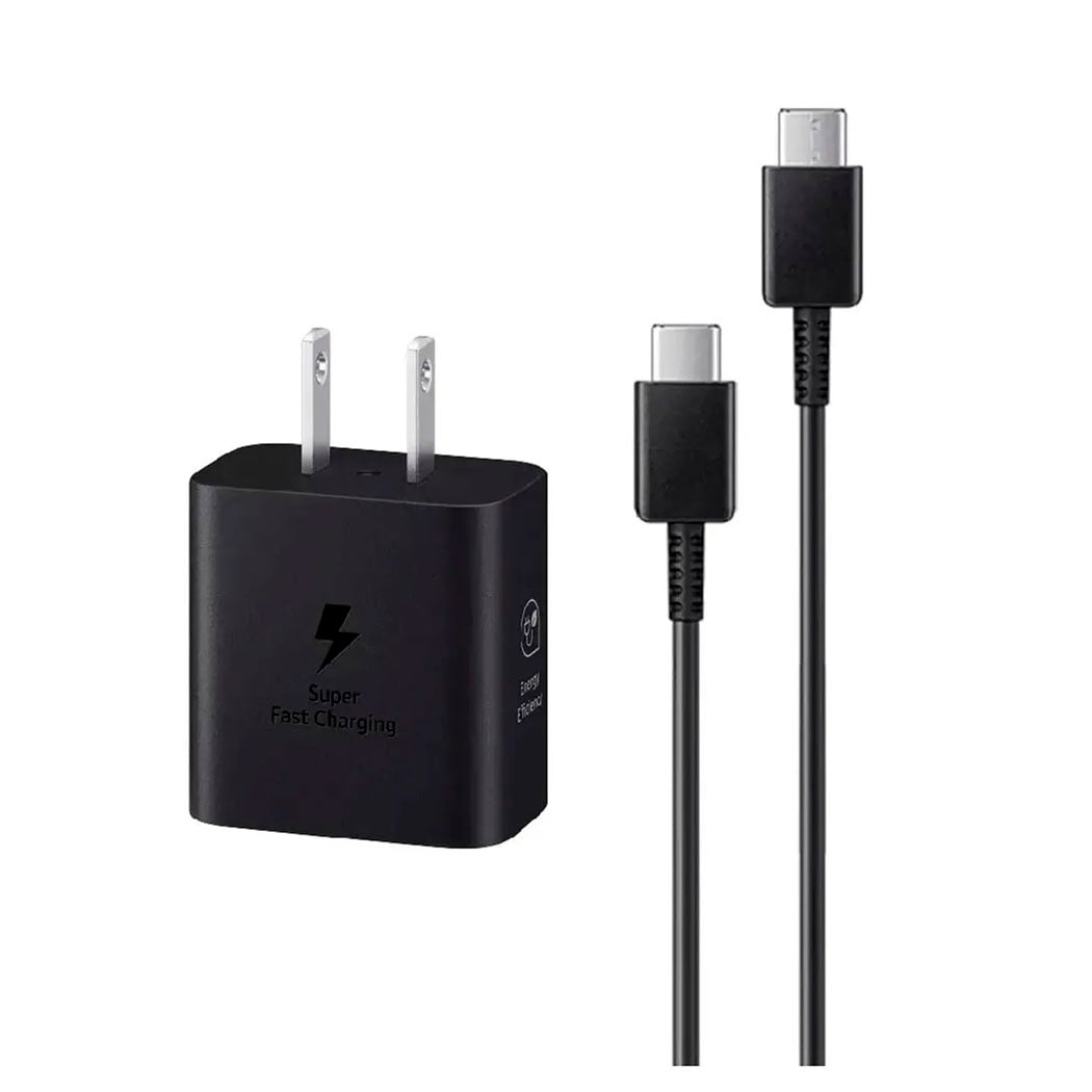 CARGADOR SAMSUNG 25W CON CABLE GAN PARA A36 A56 NEGRO - 2