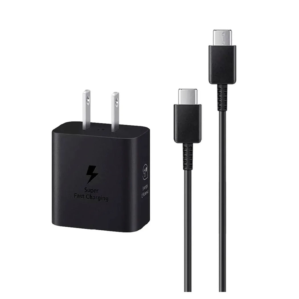 CARGADOR SAMSUNG 25W ADAPTADOR PARA S25 ULTRA - NEGRO - 2