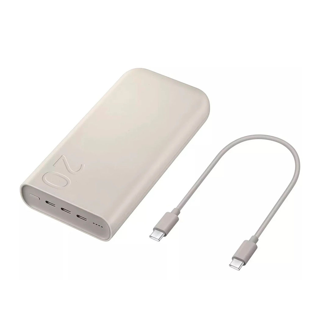 POWER BANK SAMSUNG 20000MAH 45W BATTERY PACK P4520 BEIGE - 2