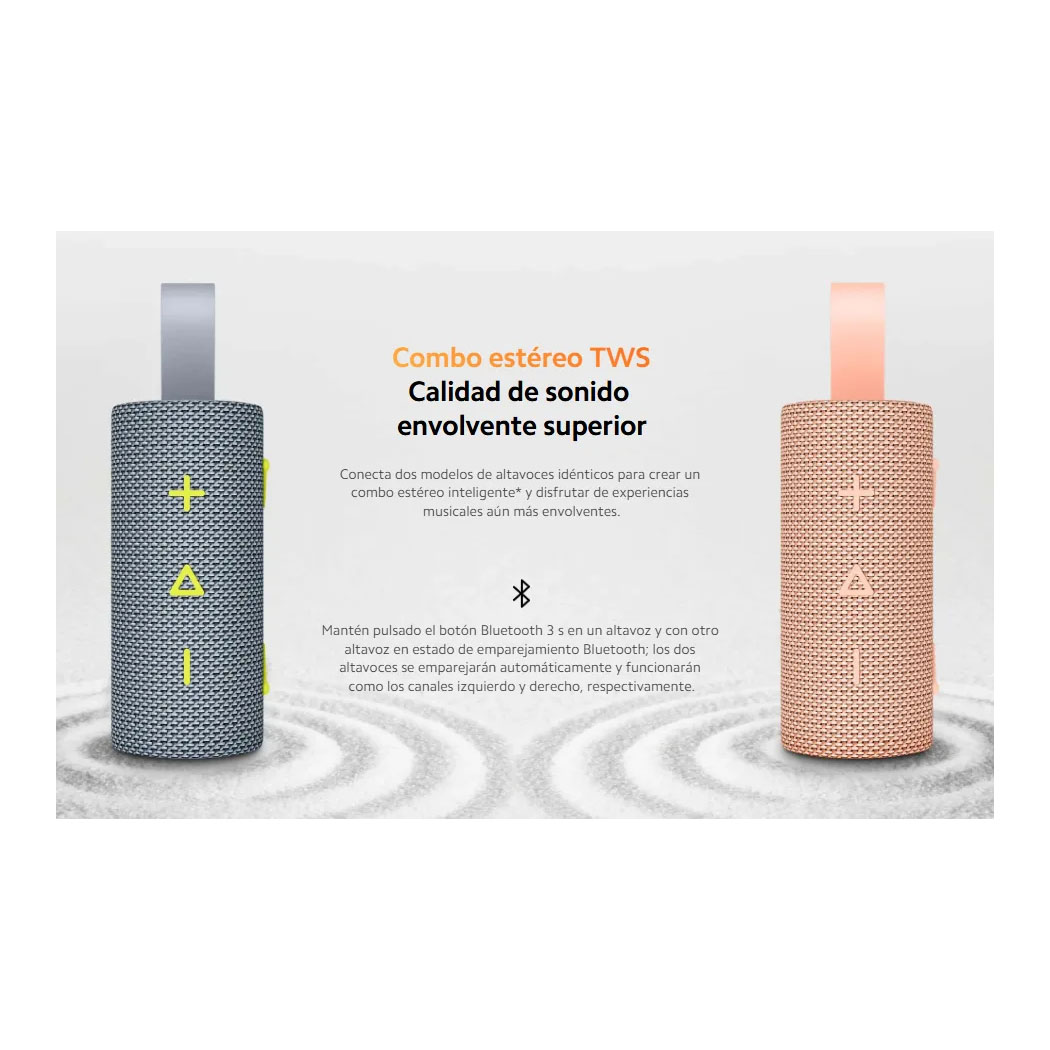 MINI PARLANTE XIAOMI POCKET EDITION SONIDO DE ALTA CALIDAD 5W IP67 BLUE - 3