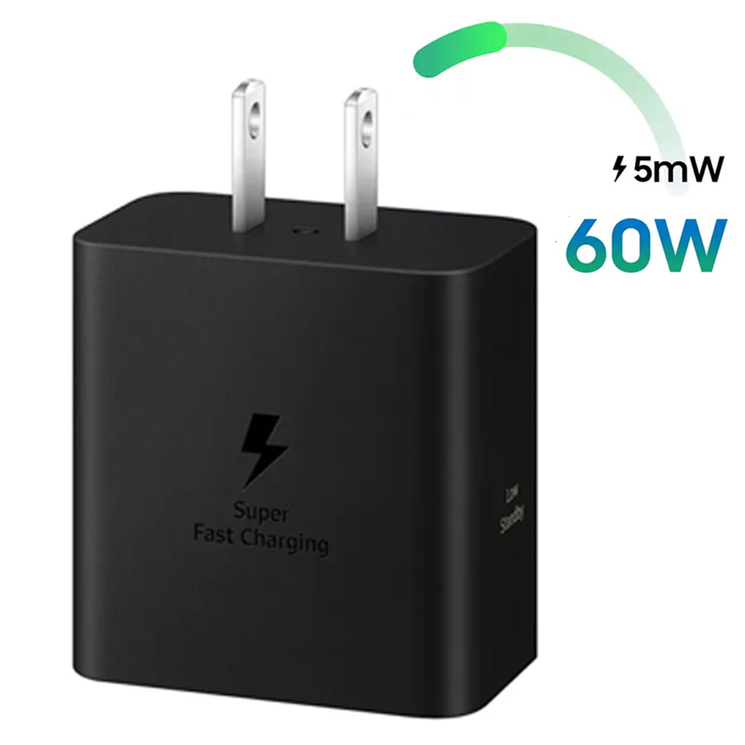 CARGADOR SAMSUNG 60W CON CABLE 1.8M TIPO C NEGRO - 4