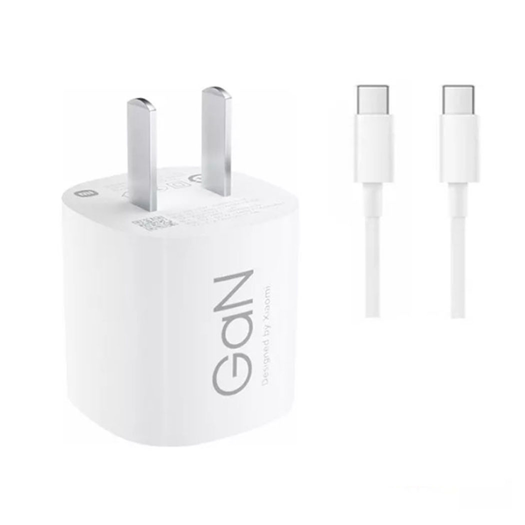 CARGADOR XIAOMI 45W GAN TIPO-C + CABLE TIPO-C PARA POCO X7 PRO - 1