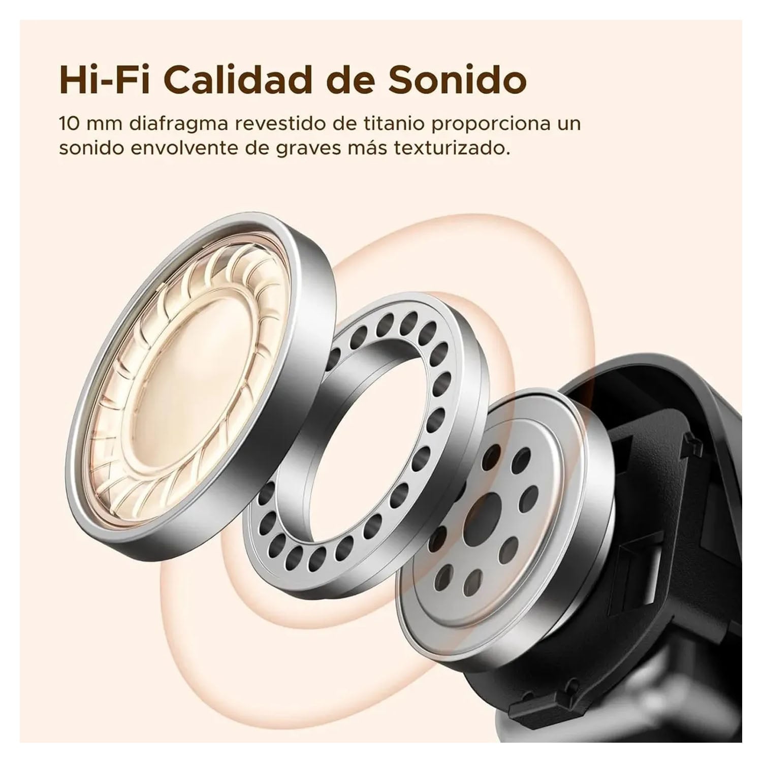 AUDÍFONOS BLUETOOTH UGREEN DOTS TWS BLUETOOTH 6.0 NEGRO - 3
