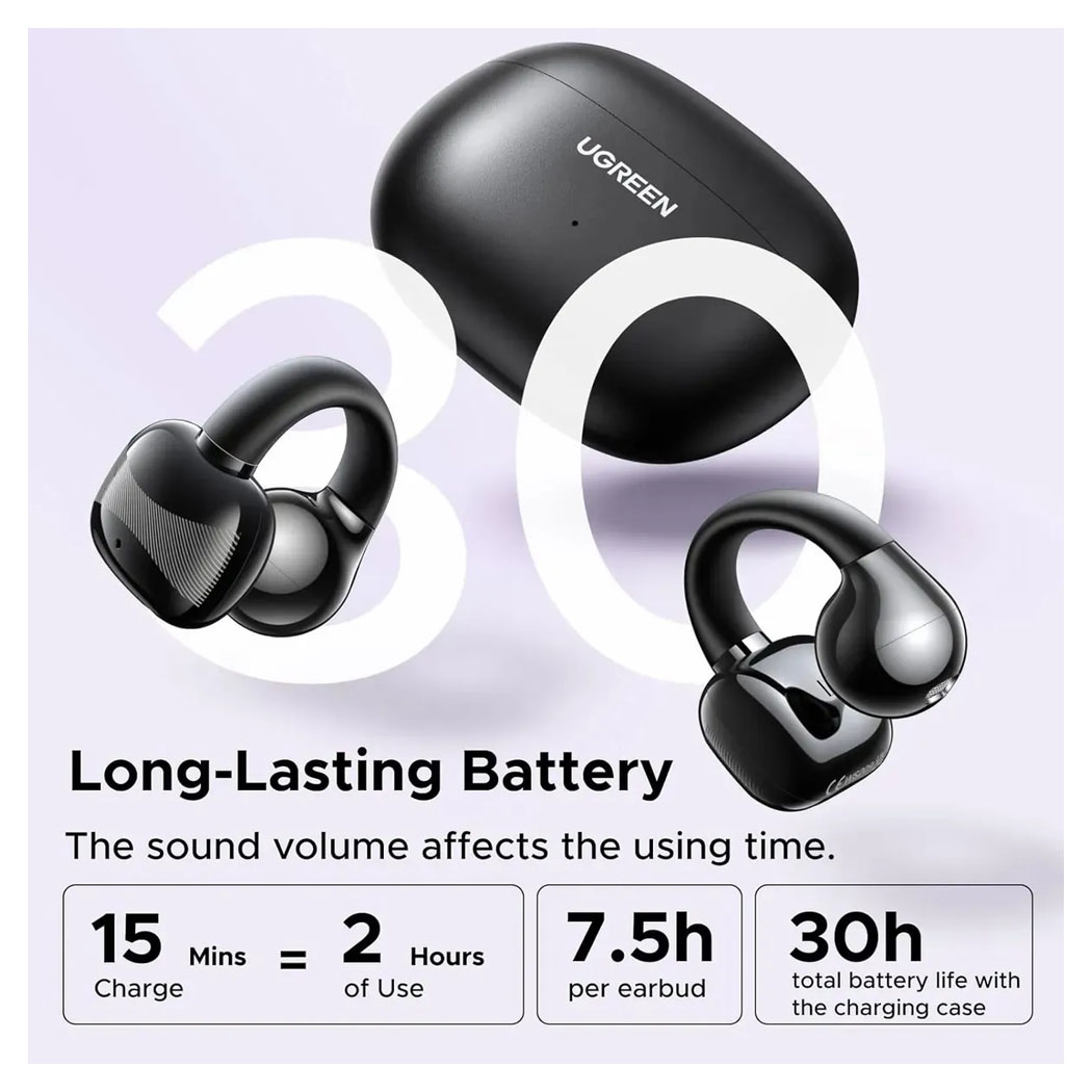 AUDIFONOS UGREEN HITUNE S3, IPX5 BLUETOOTH 5.4 NEGRO - 2