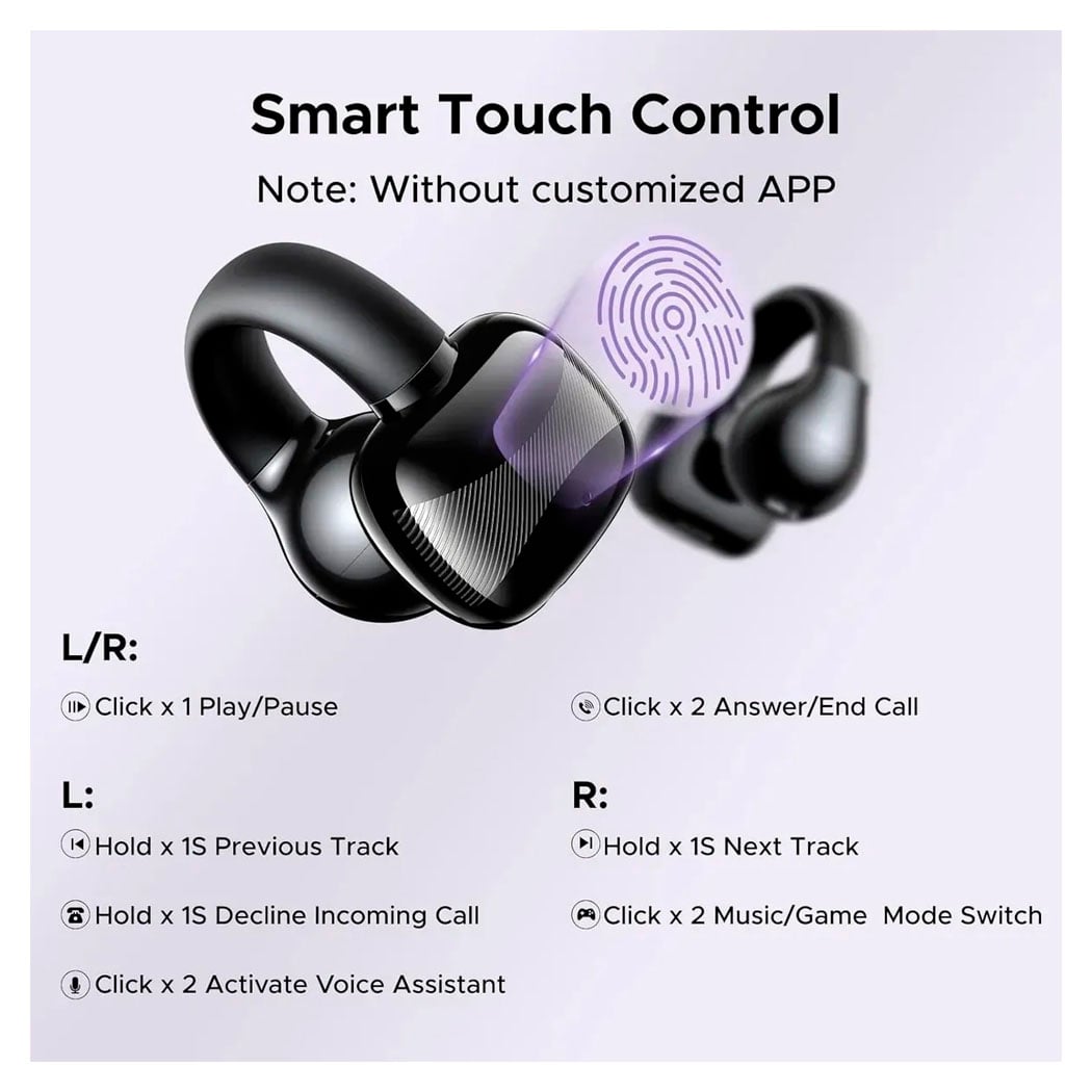 AUDIFONOS UGREEN HITUNE S3, IPX5 BLUETOOTH 5.4 NEGRO - 3