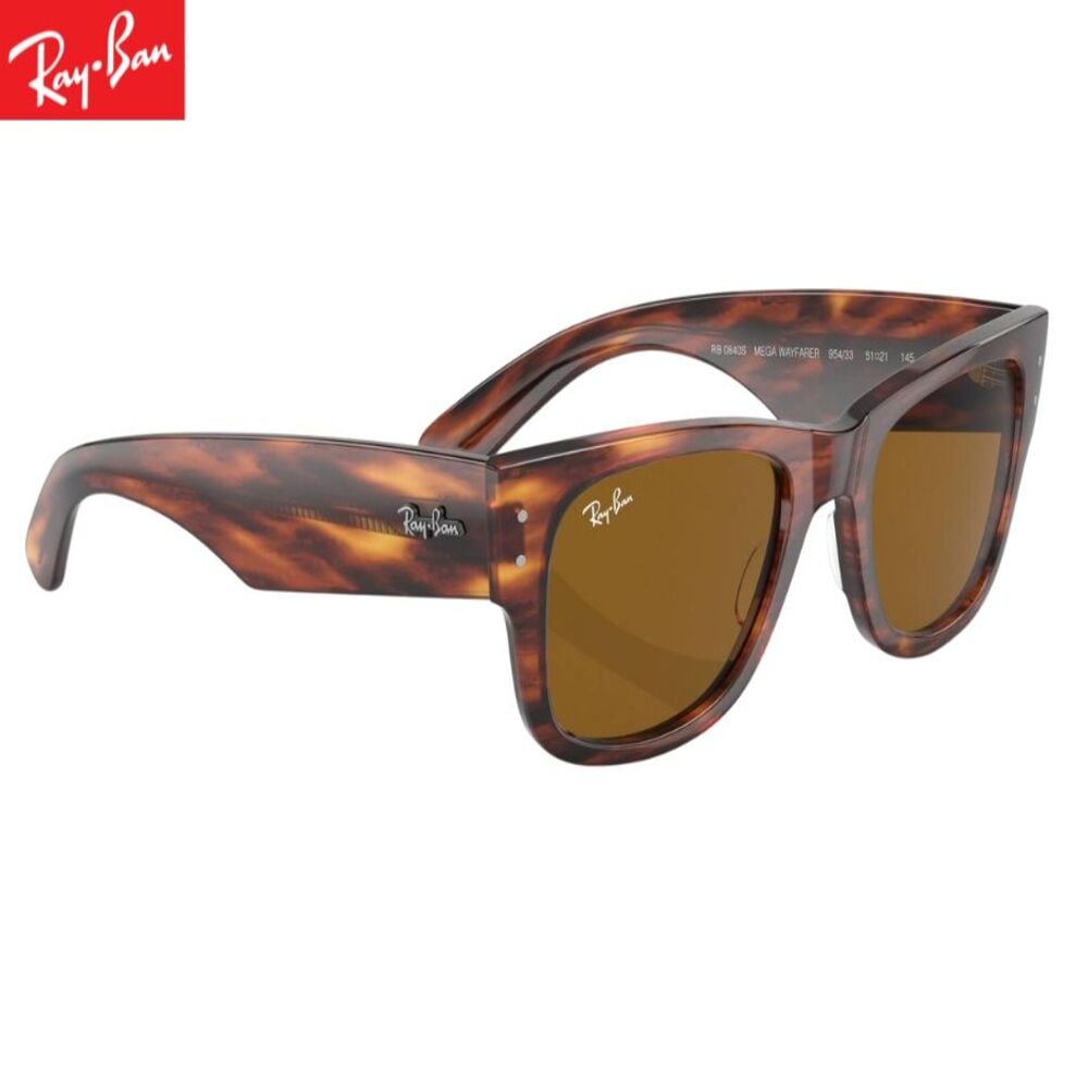 LENTES DE SOL RAY - BAN RB0840S MEGA WAYFARER MARRON 51M - 1