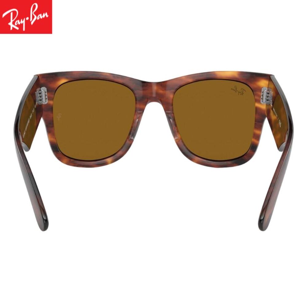 LENTES DE SOL RAY - BAN RB0840S MEGA WAYFARER MARRON 51M - 4