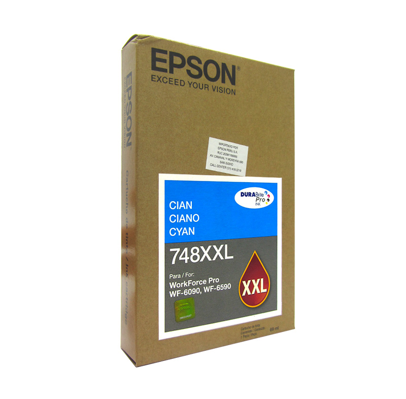 TINTA EPSON T748XXL220 PARA WF-6090/6590 CYAN - 2