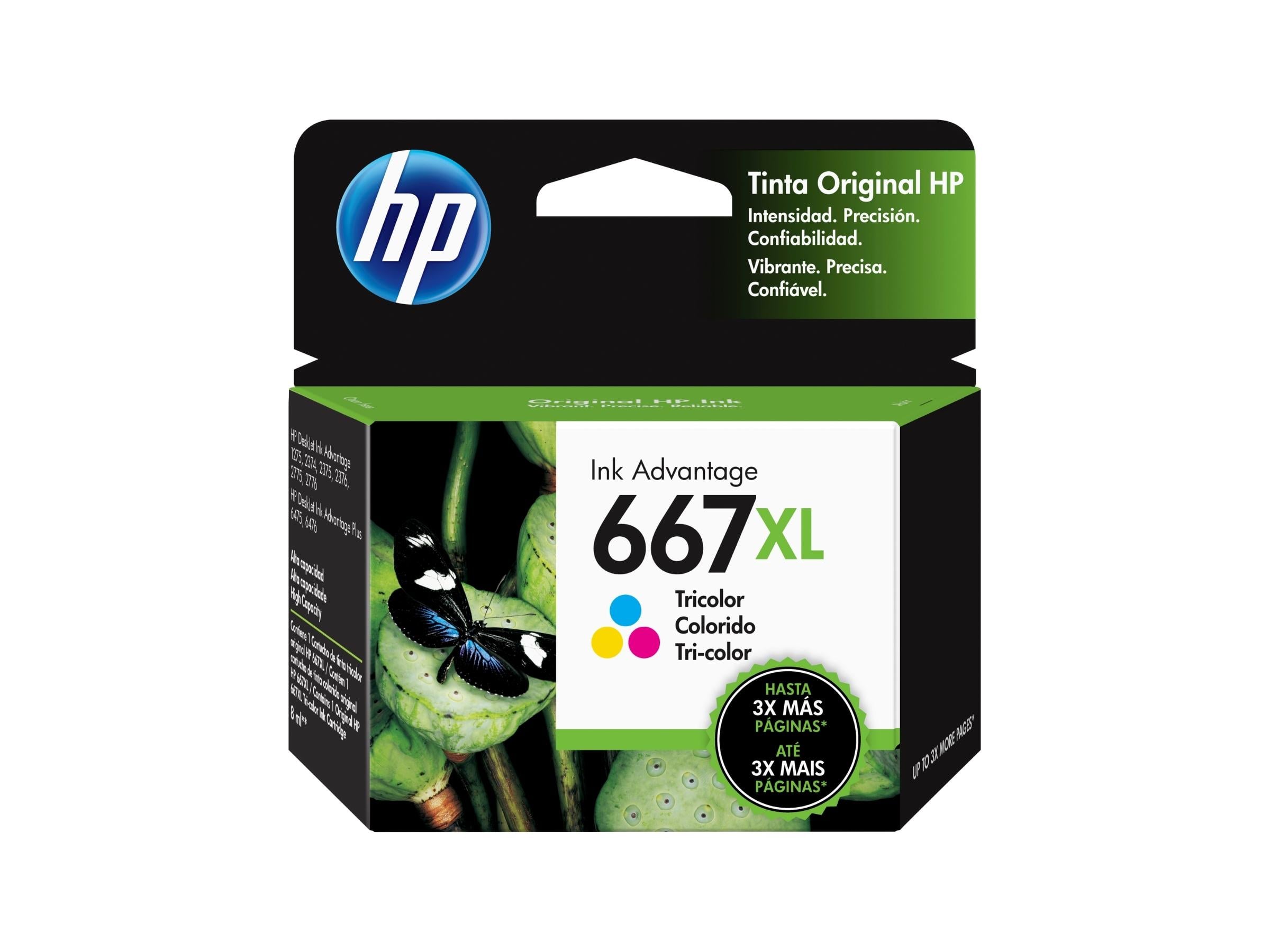 CARTUCHO DE TINTA HP 667XL TRICOLOR (3YM80AL) 1275 / 2374 / 2375 / 2376 / 2775 / 2776 - 1