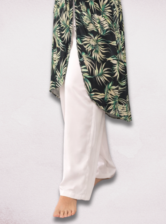 BATA PIJAMA KIMONO MUJER DE SEDA CON CINTURON AJUSTABLE DE SENSA SILK - 8