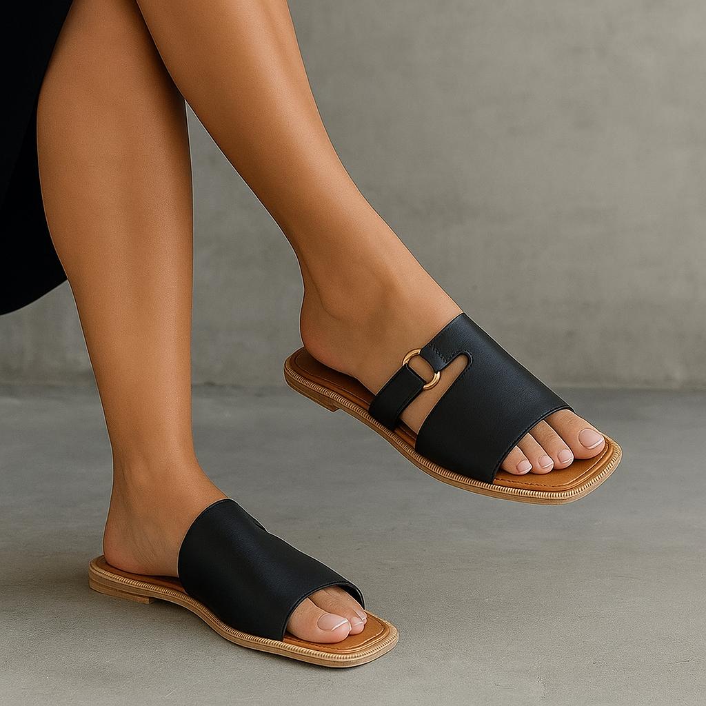 SANDALIAS MUJER MISSHUS CHIARA NEGRO - 1