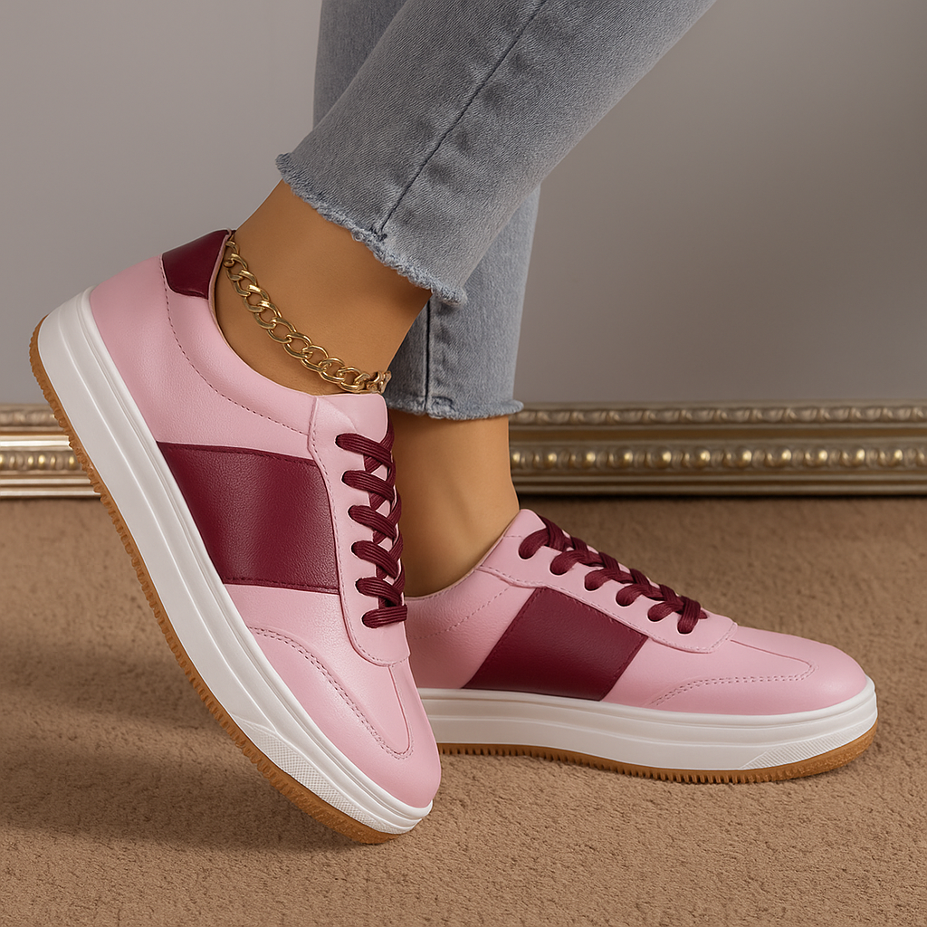 ZAPATILLAS MUJER MISSHUS DAM ROSA VINO - 1