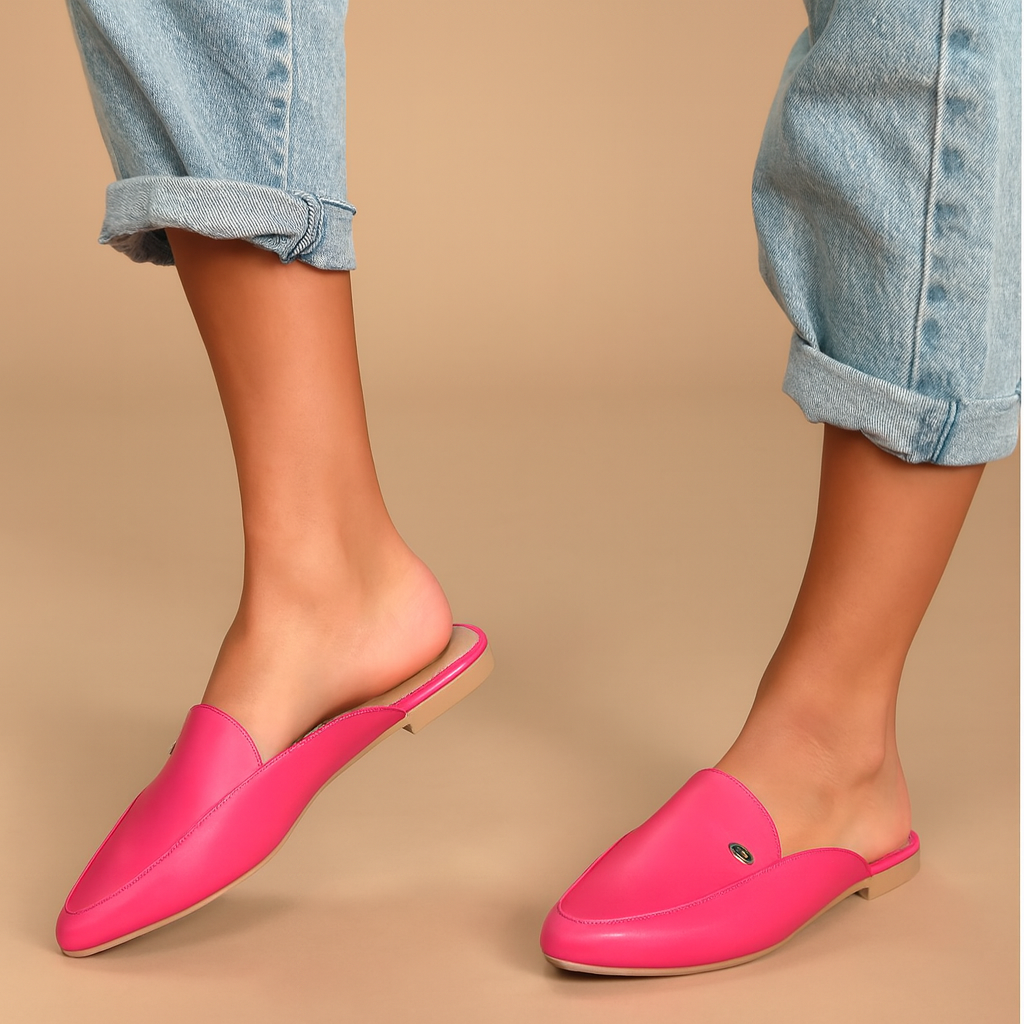 ZAPATOS MULES MUJER MISSHUS MICA FUCSIA - 1