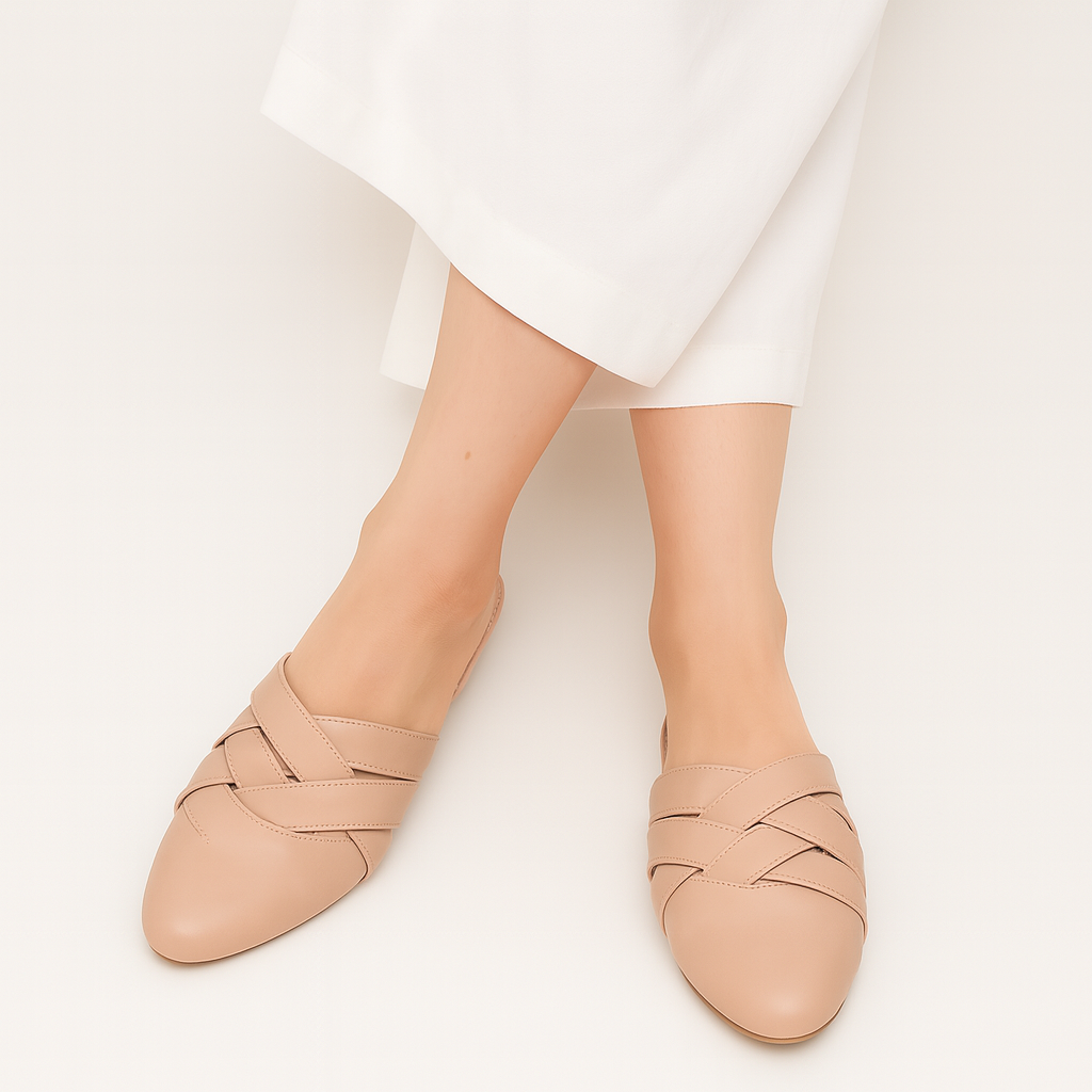 ZAPATOS MULES MUJER MISSHUS HILDA BEIGE - 1