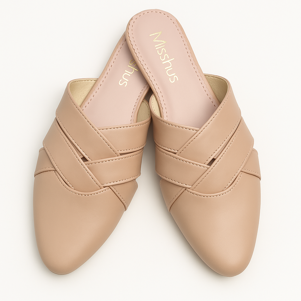 ZAPATOS MULES MUJER MISSHUS HILDA BEIGE - 2