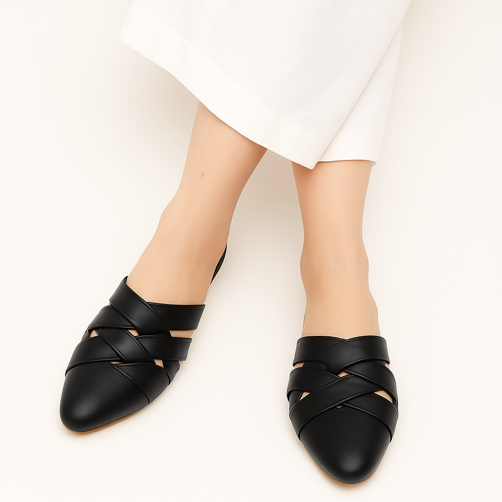 ZAPATOS MULES MUJER MISSHUS HILDA NEGRO - 1