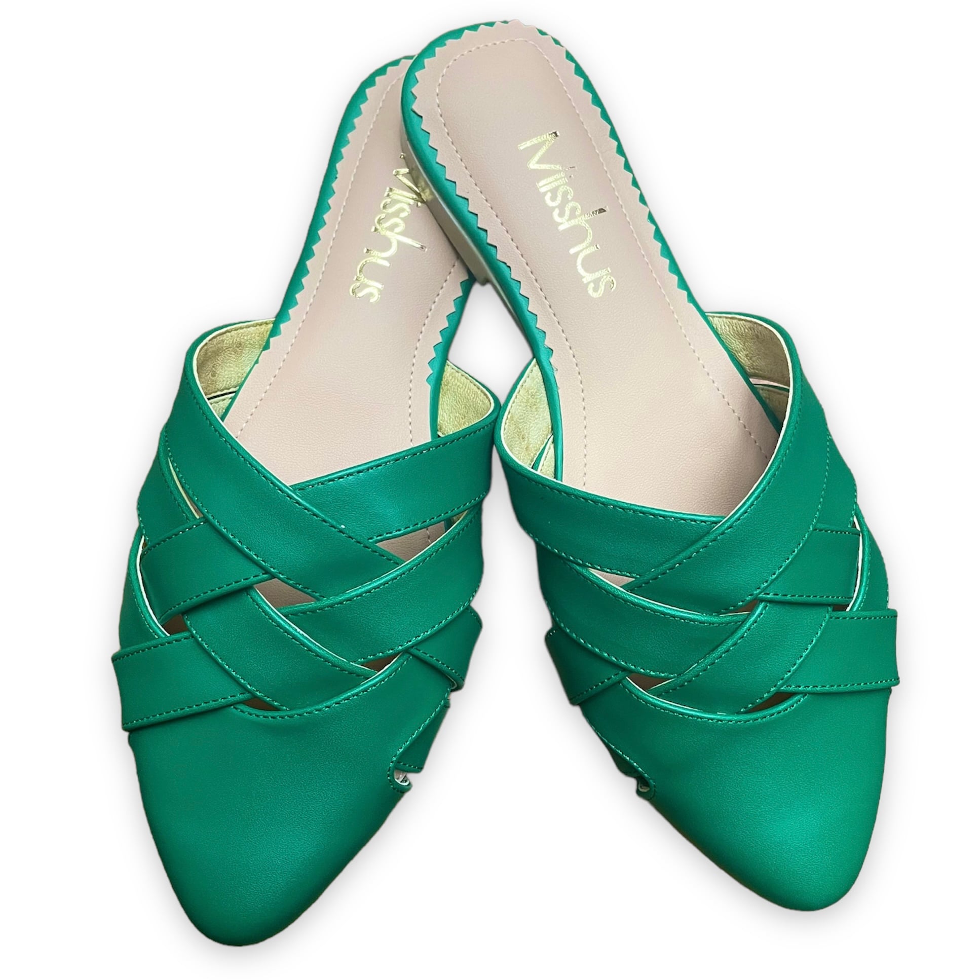 ZAPATOS MULES MUJER MISSHUS HILDA VERDE - 2