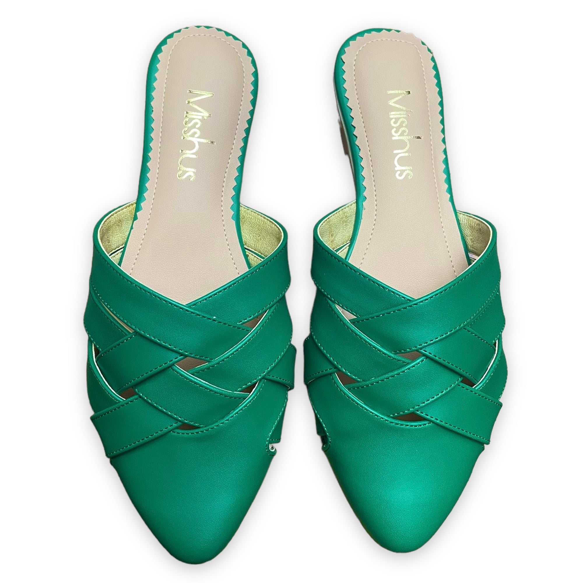 ZAPATOS MULES MUJER MISSHUS HILDA VERDE - 3