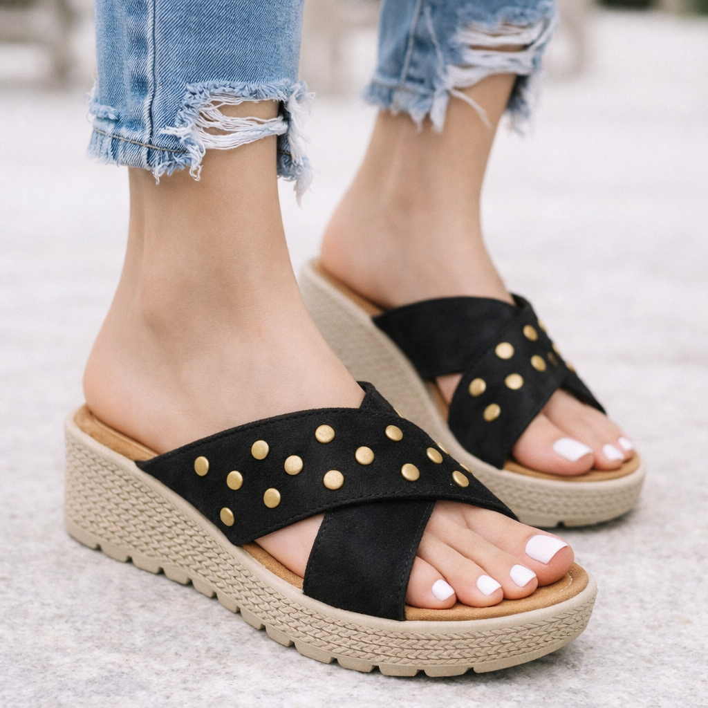 SANDALIAS MUJER MISSHUS AURORA NEGRO - 1