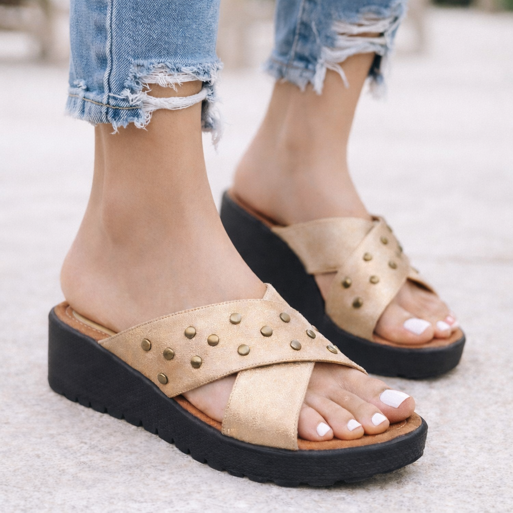 SANDALIAS MUJER MISSHUS AURORA BEIGE - 1