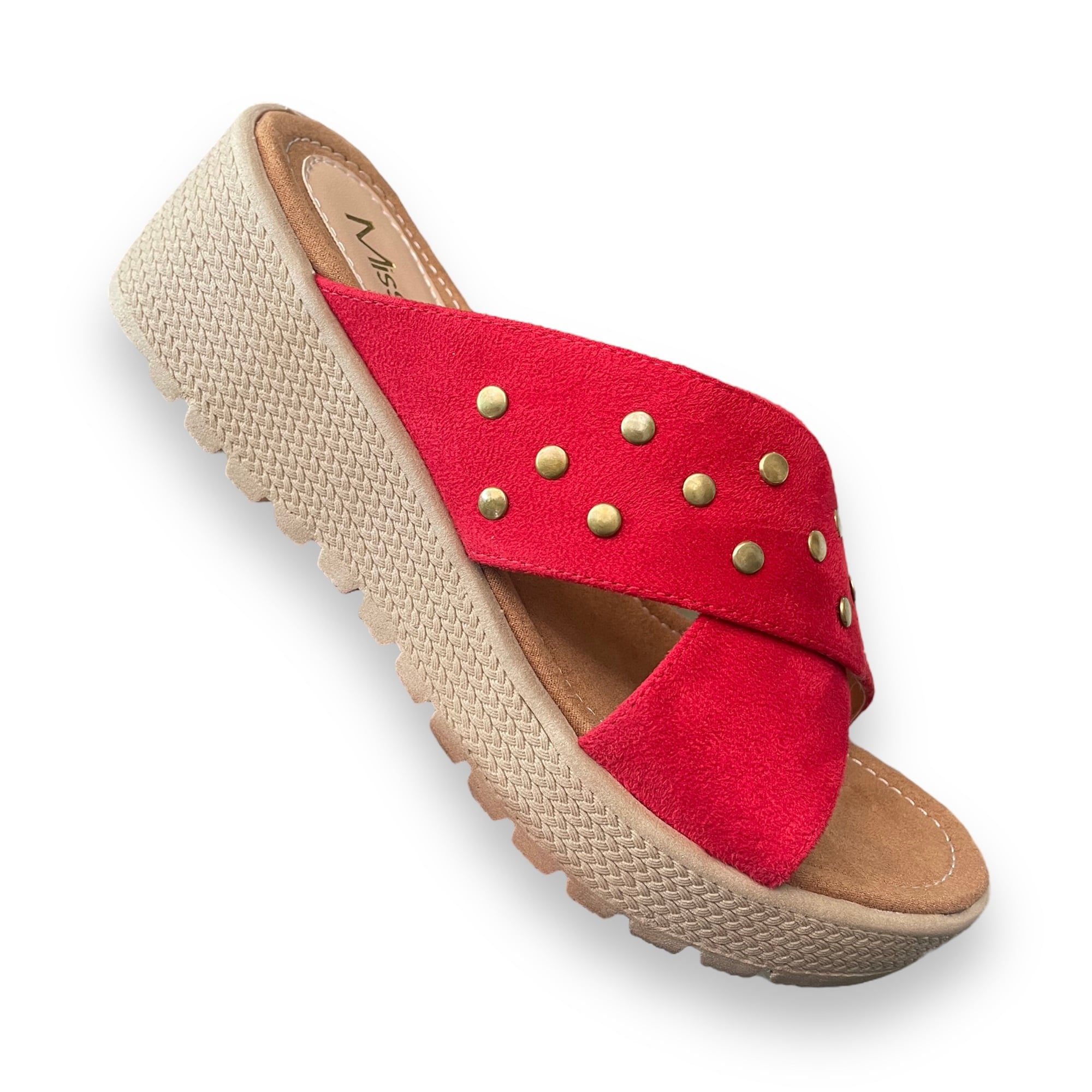 SANDALIAS MUJER MISSHUS AURORA ROJO - 2