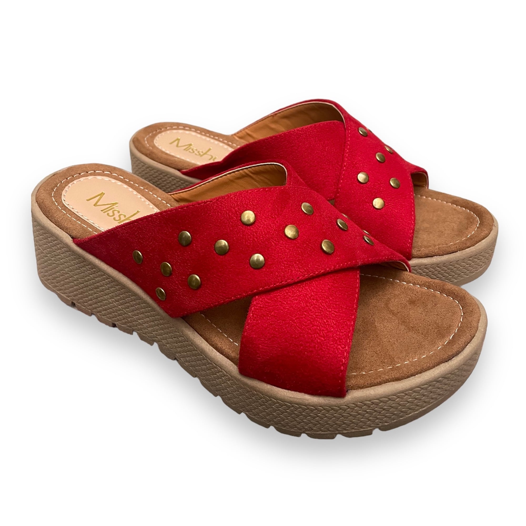 SANDALIAS MUJER MISSHUS AURORA ROJO - 3