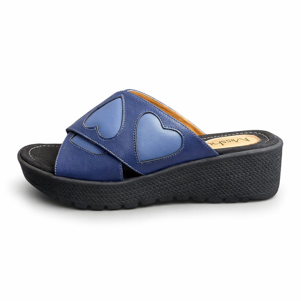 SANDALIAS MUJER MISSHUS AURORA AZUL CORA ACERO - 2