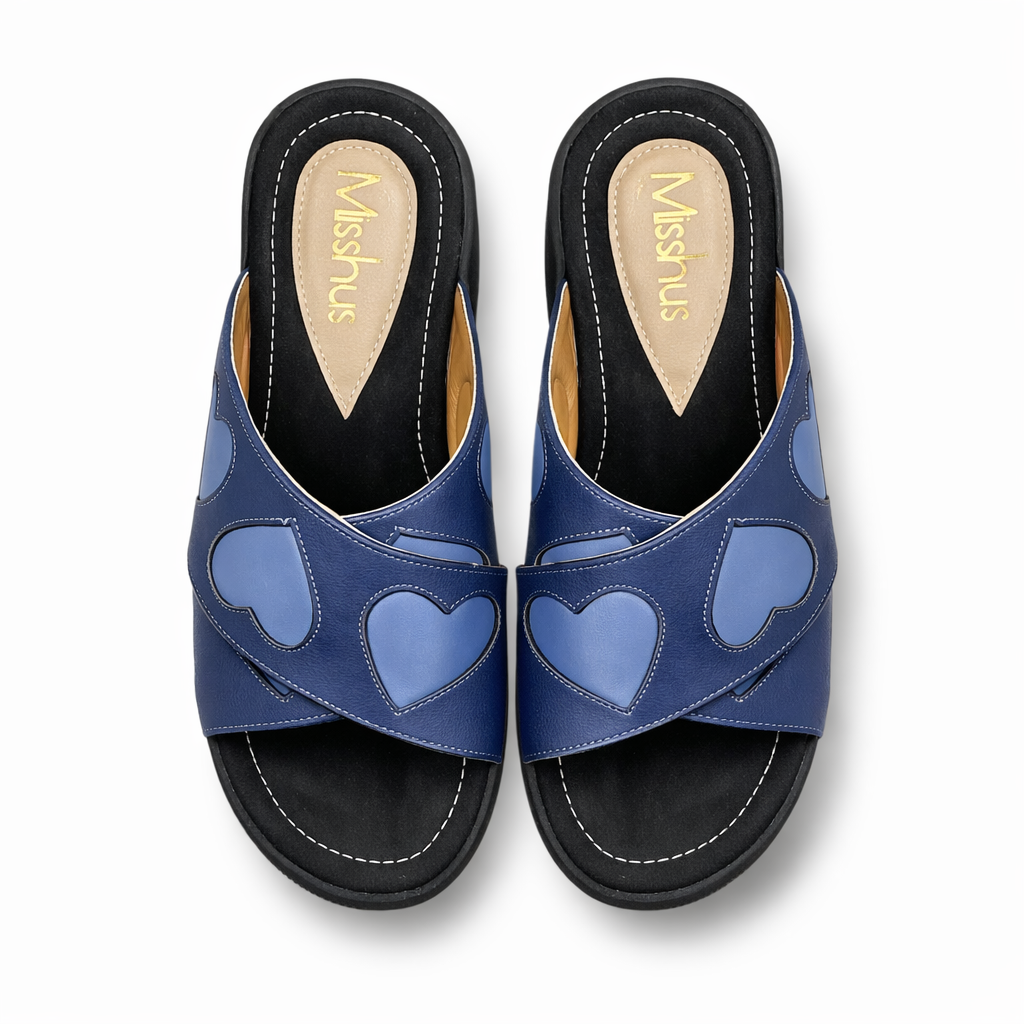 SANDALIAS MUJER MISSHUS AURORA AZUL CORA ACERO - 4