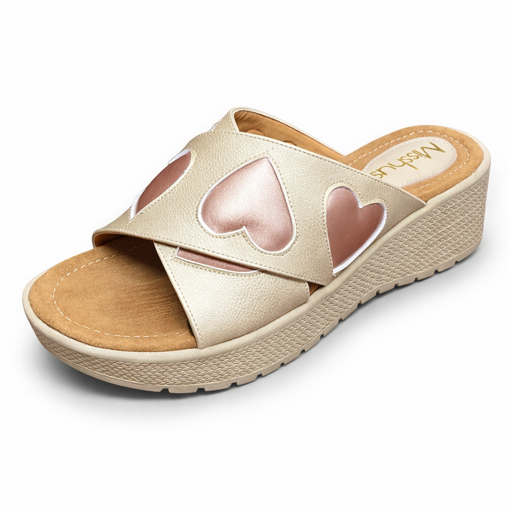 SANDALIAS MUJER MISSHUS AURORA DORADO CORA BRONCE - 2