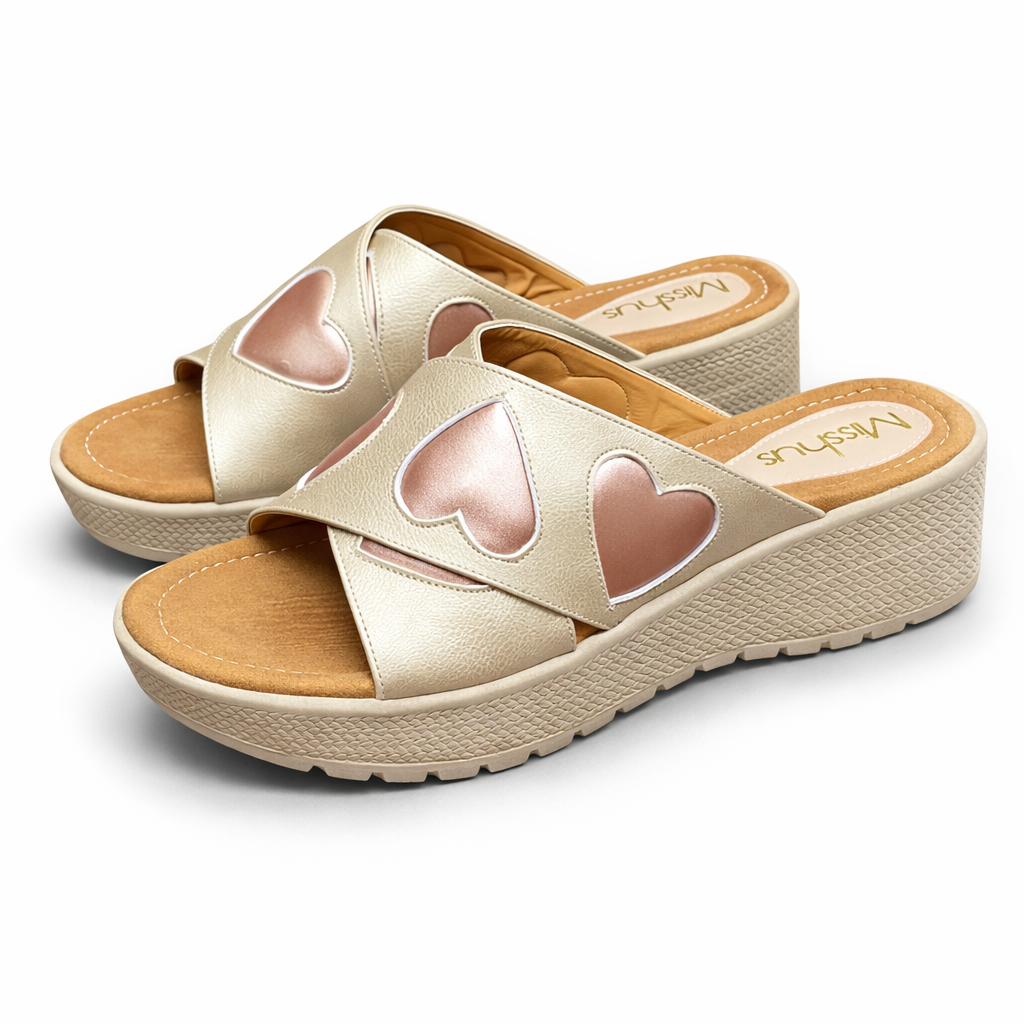 SANDALIAS MUJER MISSHUS AURORA DORADO CORA BRONCE - 5