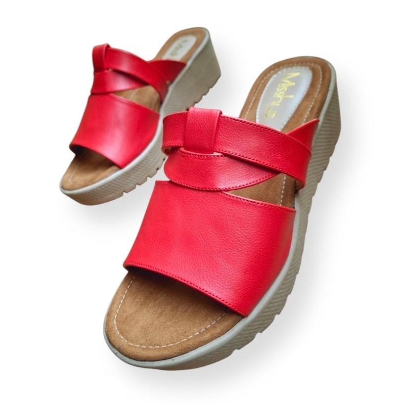 SANDALIAS MUJER MISSHUS RAISA ROJO - 2
