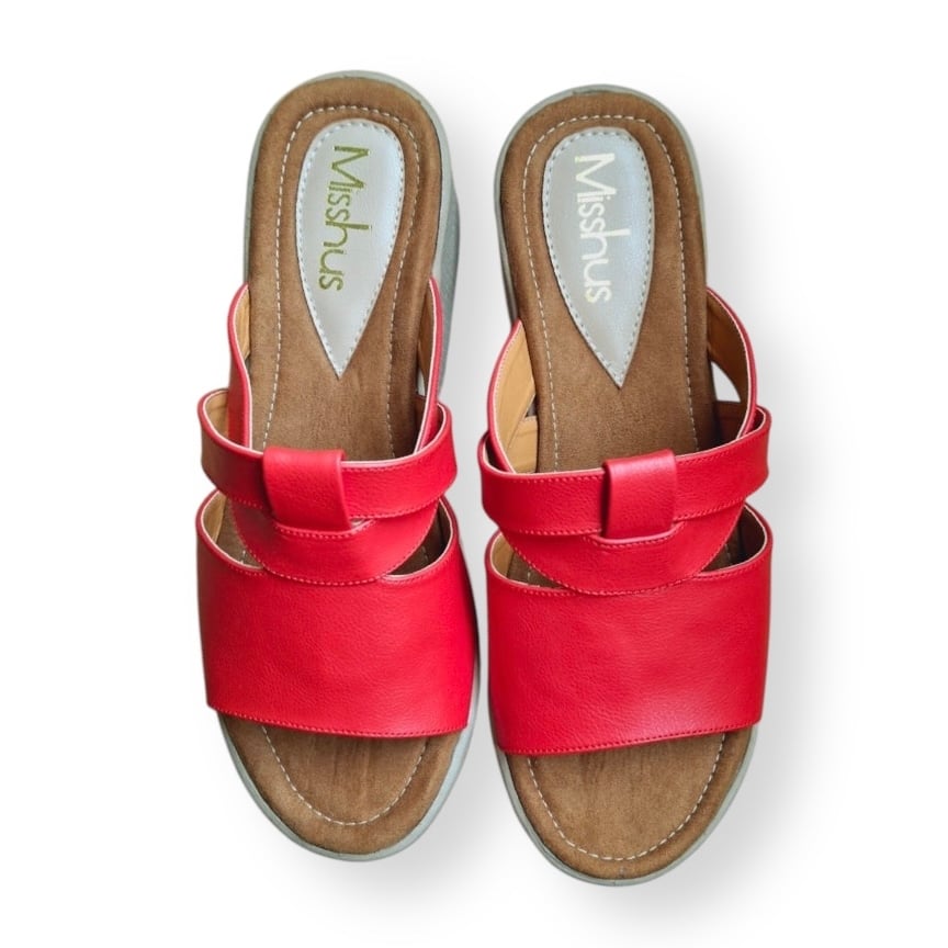 SANDALIAS MUJER MISSHUS RAISA ROJO - 3