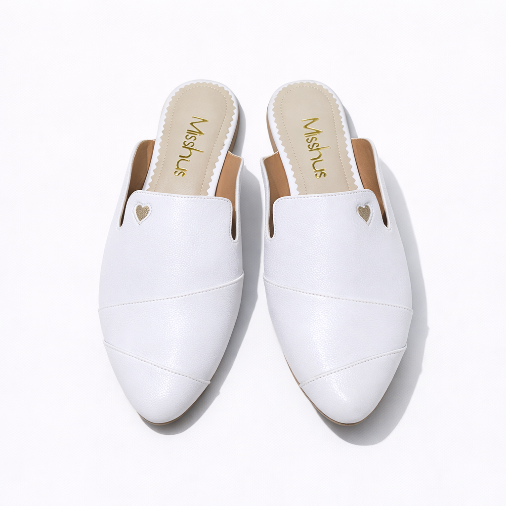 ZAPATOS MULES MUJER MISSHUS IRIS BLANCO - 2