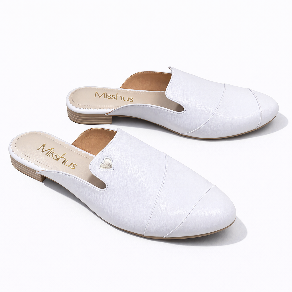 ZAPATOS MULES MUJER MISSHUS IRIS BLANCO - 3