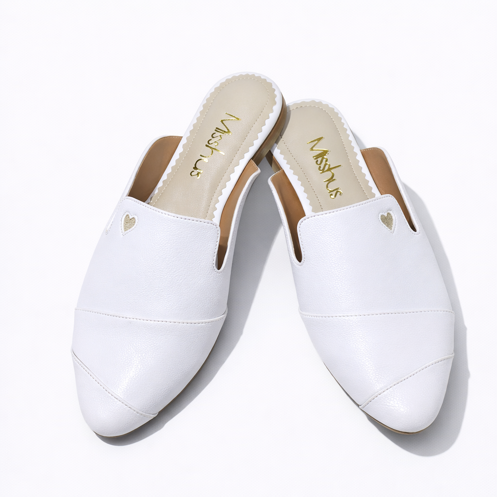 ZAPATOS MULES MUJER MISSHUS IRIS BLANCO - 4