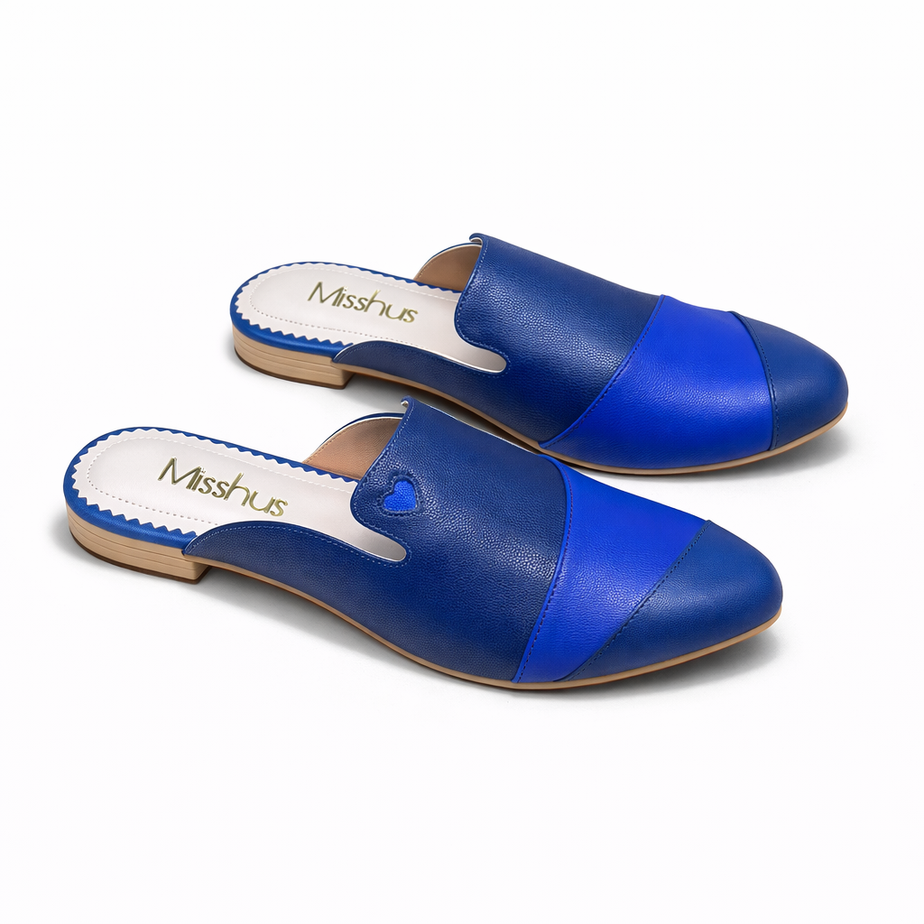 ZAPATOS MULES MUJER MISSHUS IRIS MIX AZUL CI - 2