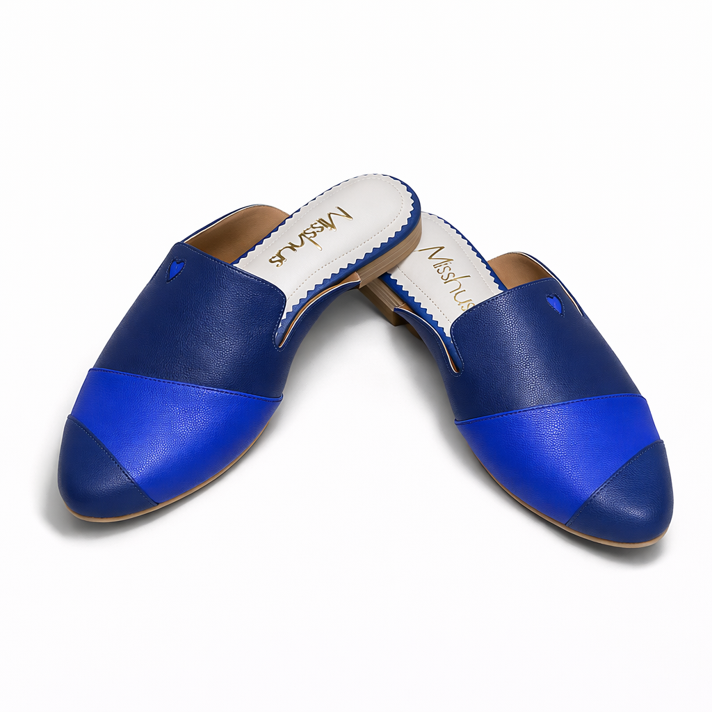ZAPATOS MULES MUJER MISSHUS IRIS MIX AZUL CI - 3