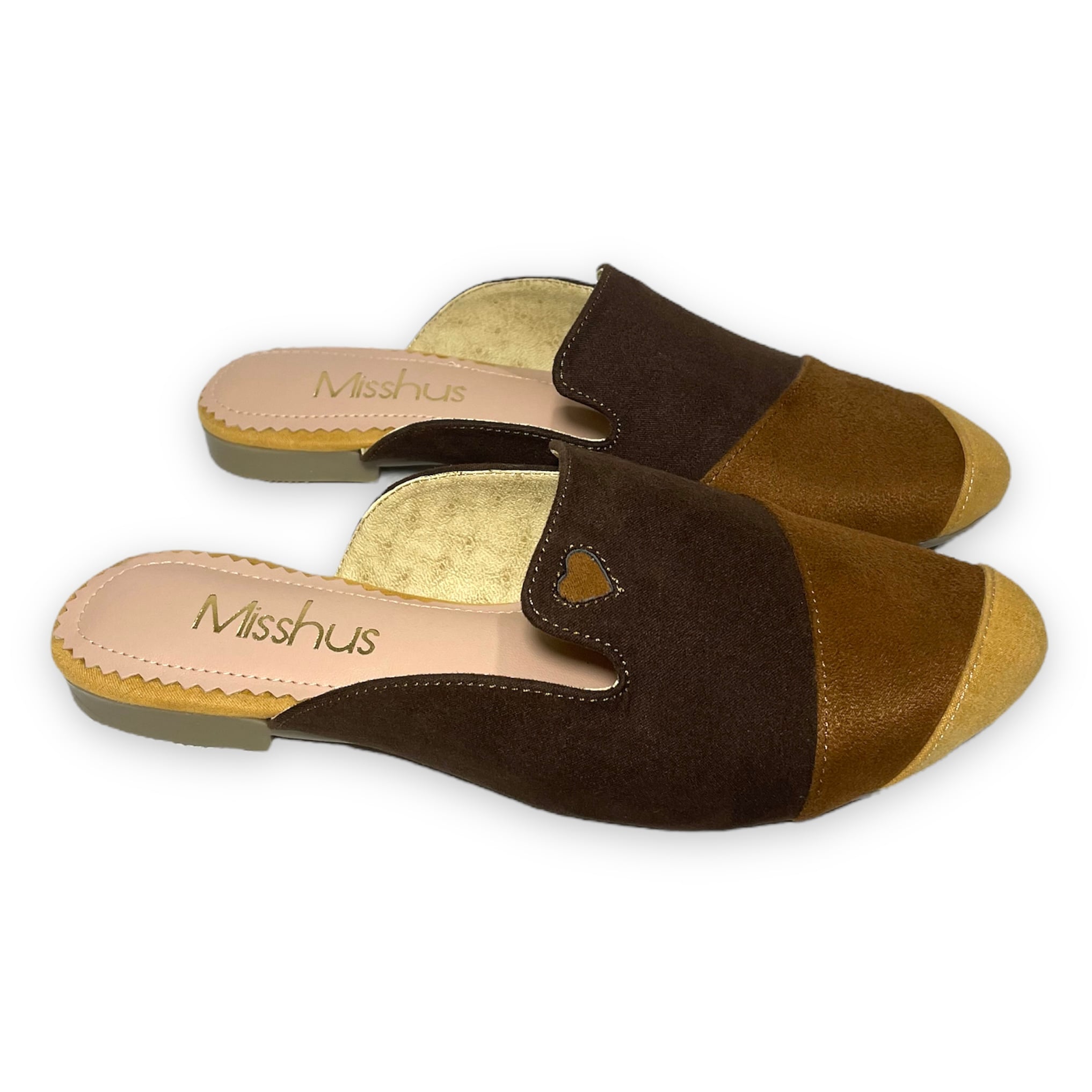 ZAPATOS MULES MUJER MISSHUS IRIS MIX MARRÓN - 2