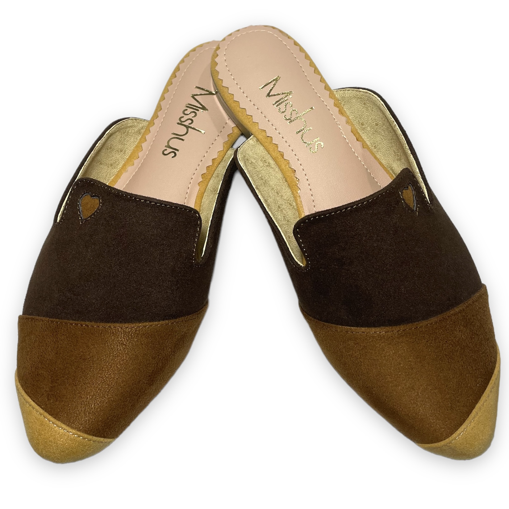 ZAPATOS MULES MUJER MISSHUS IRIS MIX MARRÓN - 3