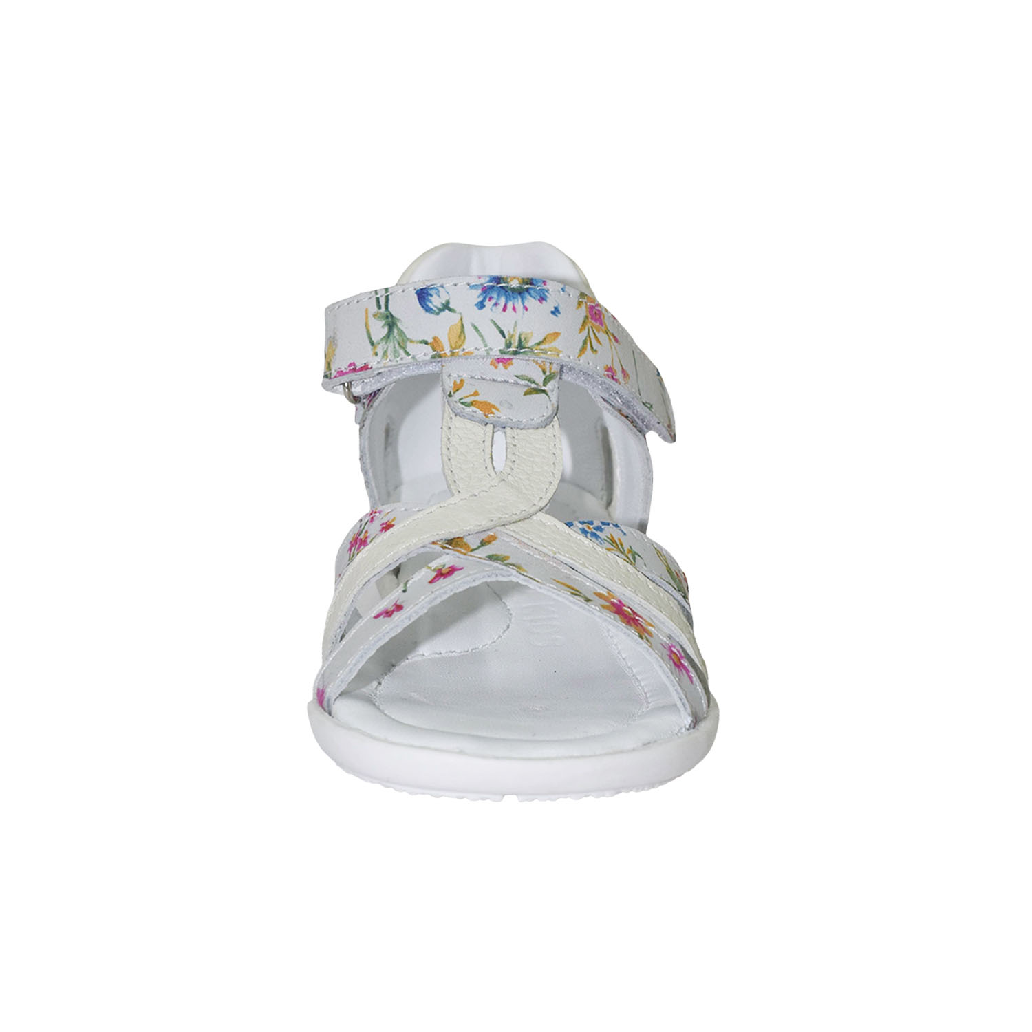 SANDALIA CAMINANTE PARA NIÑA BRUNO KIDS DE CUERO FOLIA FLOR BLANCO CAMINANTE - 4